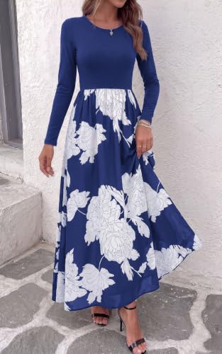 KIRUNDO Women's Long Sleeve Floral Maxi Dress (Various) - image 8