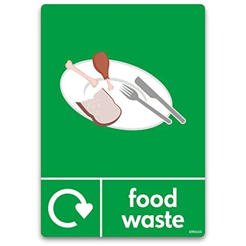 Kitchen Food Waste Recycling Bin Sticker Cover