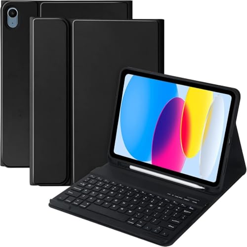 Huawei Matepad 11.5inç/Air 11.5inç/PaperMate için Kablosuz Klavyeli Kılıf, Siyah