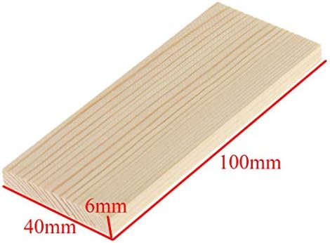 10 Pieces 10 cm Pine Wood Rectangle Board fit for Craft Painting Modelling Fretwork Engraved Home Decor