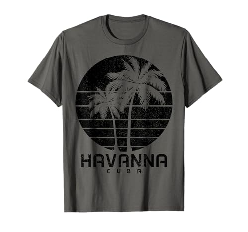 Havanna Kuba Vintage Palmen Strand Souvenir Pride T-Shirt