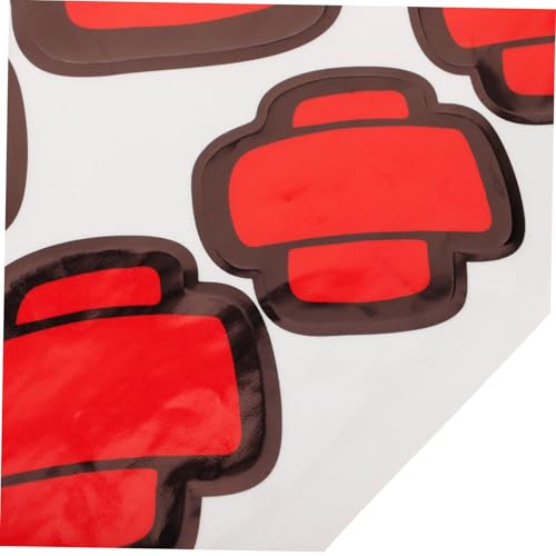 Pegatina de coche de parche rojo Gatuida adhesivo resistente para puertas y parachoques 7