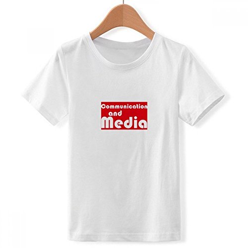 T-Shirt Communication Médias Garçon Enfant Multicolore Rouge Blanc