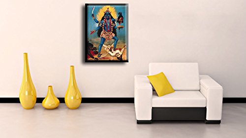 Image of Tallenge - Kali - Raja Ravi Varma Mythology Collection - Medium Canvas - Framed (17 x 24 inches)
