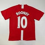 Autographed/Signed Wayne Rooney Manchester United Red 2008 Soccer Jersey Beckett BAS COA