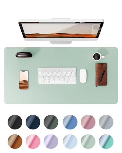 YSAGi Schreibtischunterlage 80x40cm, Premium Leder Mauspad XXL,...