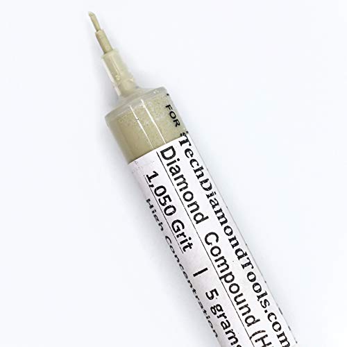 TechDiamondTools Diamond Lapping Compound Polishing Lapidary Paste 1050 Grit 12-20 Microns for Lapping - 5 Grams with High (H) 50% Concentration of Damond Powder