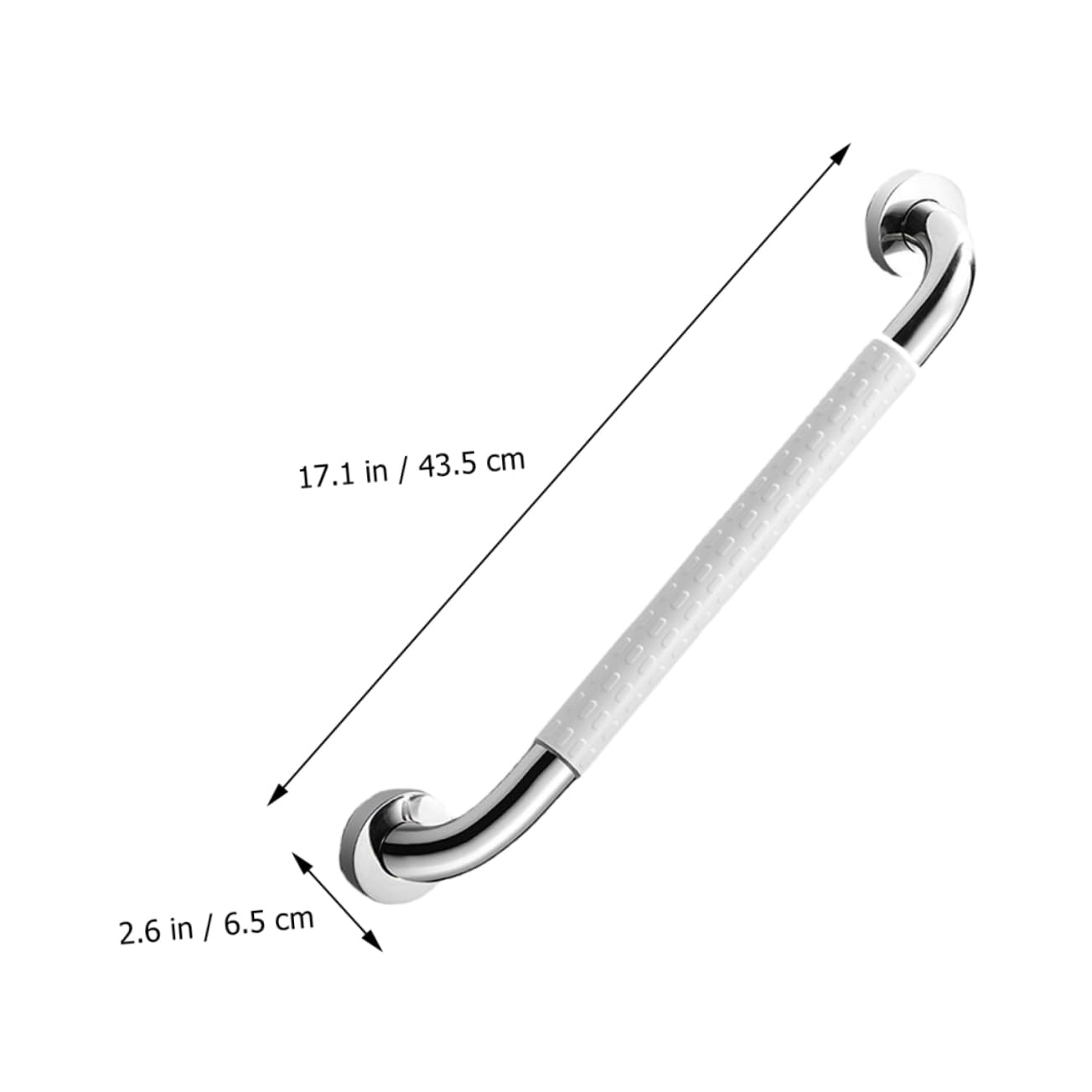 COLLBATH Asidero Baño Seguro Antideslizante Acero Inoxidable Barra Apoyo Pared Para Mayores y Discapacitados Baño y Ducha