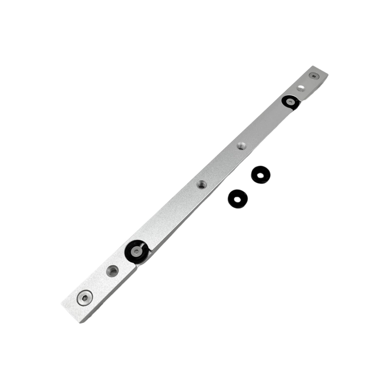 Precisions Woodworking T Track Rod Miter Rod Clamping Tool Slider with Smooth Glidings Rollers Aluminum Construction Miter Slot Slider