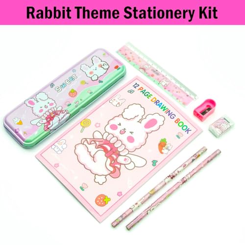 Toy Imagine Stationery for Kids Best Return Birthday Gift for Boys Girls Educational Learning Stationery kit Set for Kid (8 Pcs Stationery Set) - Image 6