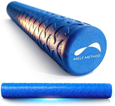 MELT Method 36 Inch Soft Foam Roller for Physical Therapy and Exercise Recovery - FasciaTherapy Technology - Low Density Exercise Foam Roller for Full Body Gentle Compression - Blue