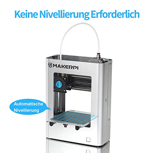 MakerPi 3D Drucker Mini Klein Tragbar Für Kinder,Ein Knopfdruck,24V Sicheres Ladegerät,Automatische Nivellierung,Biegbare Plattform,TF Kartendruck,48W Stromverbrauch,Bauraum 100X100X100mm - Image 4