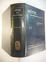 Hutte Des Ingenieurs Taschenbuch. Maschinenbau Teil A 28. Auflage B01N9CZ2F9 Book Cover