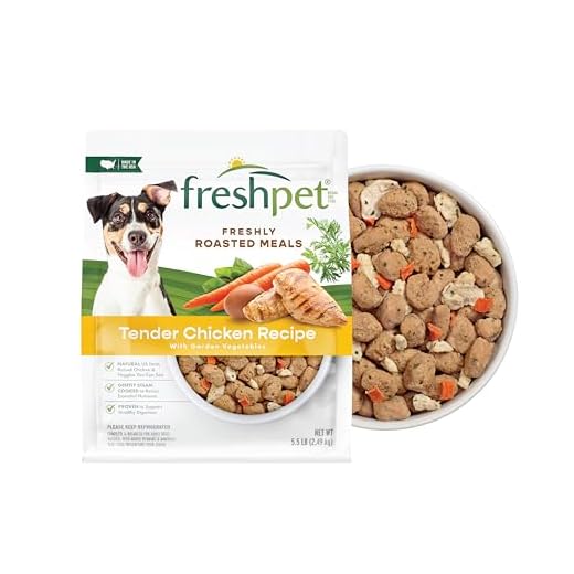 Freshpet Fresh Dog Food, Freshly Roasted Meals, Tender Chicken Recipe, 5.5 lb