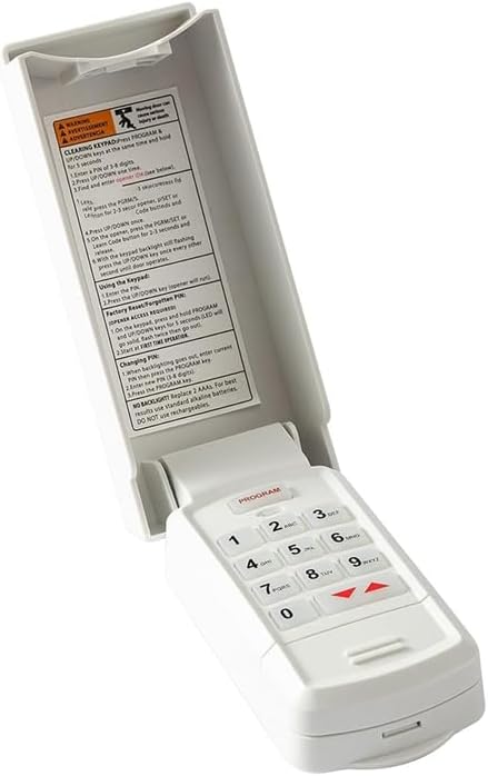 Universal Wireless Garage Door Opener Keypad GUK-R for LiftMaster Genie Chamberlain Craftsman Overhead Linear Wayne