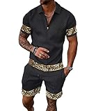 Ensemble de polos d'été pour homme avec short et imprimé 3D, Kz-p3102, S