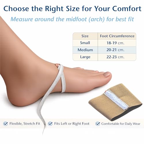 Image of Pedifix Arch Support Bandages with Compression, Medium 1 Pair | Targeted arch compression helps relieve plantar fasciitis, flat feet, overpronation and foot fatigue. Fits most shoes.