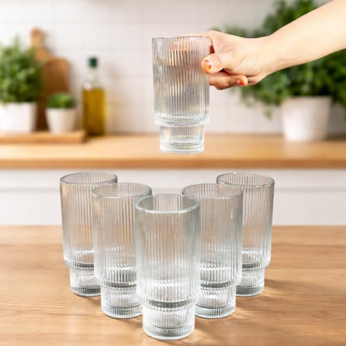 Image of Melbify Beer Mug | 600 ML |Set of 4 | Large BeerMug with Handle | Classic Beer Glasses | Premium | Heavy |Perfect for Beer, Cider,Cocktails,Mocktails | Suitable for Bar,Restuarants,Pub