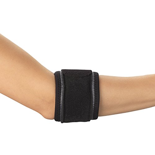 Strap ajustable coude tennis pour le sport et le bureau en noir L