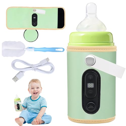 Tragbarer USB Babyflaschenwärmer, Reiseflaschenwärmer mit 6 Einstellbare Temperatur, Einstellbare Temperatur Babyflaschenwärmer, Temperatur Tragbarer Flaschenwärmer mit Flaschenbürste Baby Tragbarer USB Babyflaschenwärmer, Reiseflaschenwärmer mit 6 Einstellbare Temperatur, Einstellbare Temperatur Babyflaschenwärmer, Temperatur Tragbarer Flaschenwärmer mit Flaschenbürste Baby