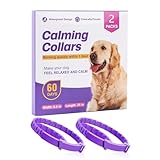 Collare Calmante per Cani E Gatti, Collare Calmante Ai Feromoni, Misura Regolabile, Sedativo Impermeabile Sicuro Allevia L'Ansia in Cani E Gatti(2 Pezzi)