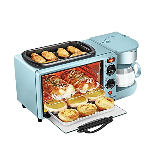 LDDYC 3-in-1-Multifunktions-Frühstücksmaschine, Multifunktions-Mini-Backofen, 9L Kleiner tragbarer elektrischer Grill…