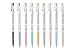 ZEESOON Xeno Lunatic Lunny 0.38mm Slim Ball Point Pen Dozen Box 12 Pcs, Made in Korea (Blue 12pcs)