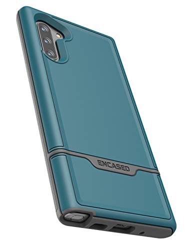 Encased Galaxy Note 10 Belt Clip Holster Case (2019 Rebel Armor) Heavy Duty Rugged Full Body Cover W/Holder For Samsung Note 10 (Blue) #TOP6