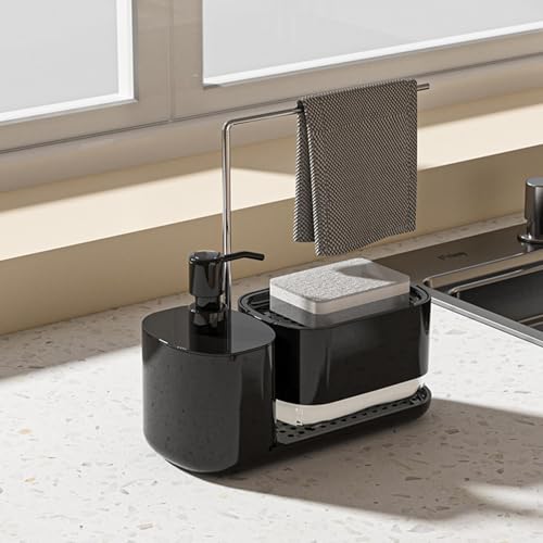 Porte-savon de cuisine et support de support d'éponge durable