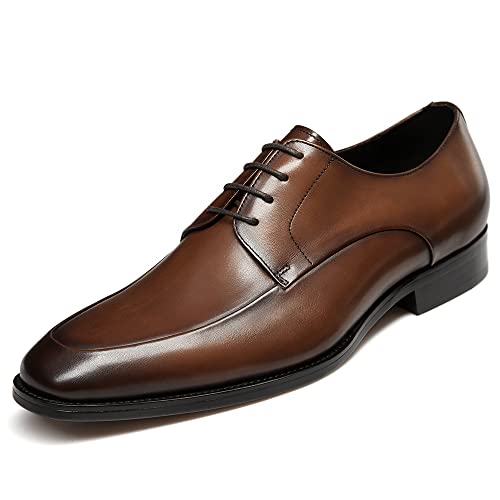 Image of GIFENNSE Mens Oxford Shoes Leather Dress Shoes for Men | Wedding Shoes