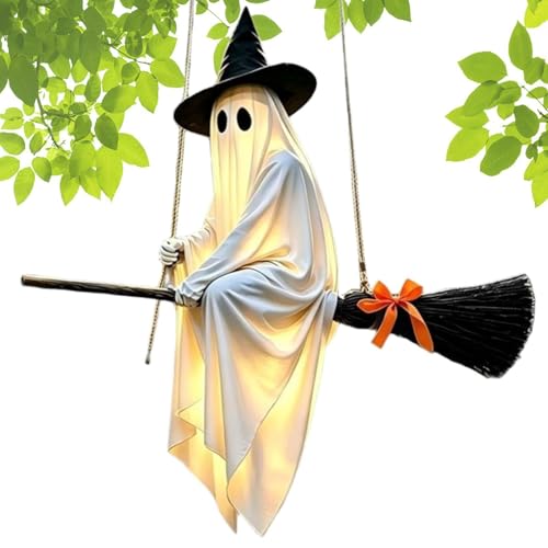Fantôme oscillant Halloween avec télécommande pour déco extérieure - 2
