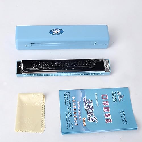Harmonica trémolo en Do 24 trous aux finitions soignées avec étui - 7