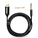 HOSONGIN [Upgraded Version] USB Guitar Cable, Guitar 1/4 Inch TS to Computer USB Interface Cable Adapter for Instruments Recording Singing, Premium Braided Shielding Cable, Length 10FT