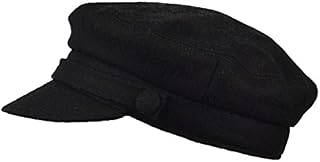 JMC Trading Company Black Wool Blend Fiddler Cap