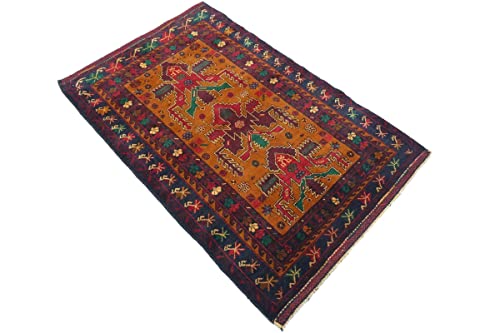 Tapis afghan géométrique 100 x 150 cm antidérapant de salon rectangulaire - 4
