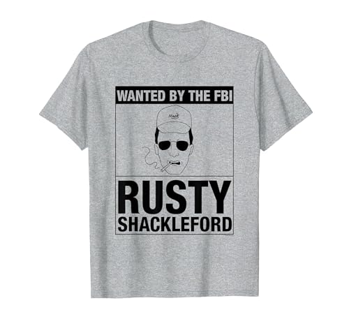 King of The Hill Wanted by FBI T-Shirt, Men, Heather Grey, XX-Large