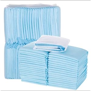 Dog potty training leak proof pee pads  tapete para perros yorkie accessories pampers para perros dog litter medium 24 x 18 inches  pack of 50 pet products puppy training blue   cucciolini doodles