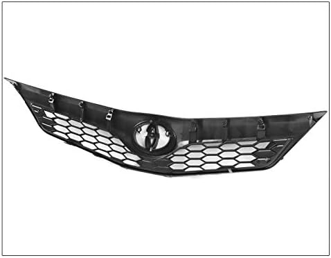 Front Bumper Upper Hood Grille Grill Insert Matte Black Compatible with 2012-2014 Toyota Camry SE/XSE