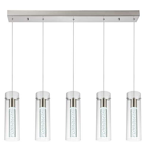 votag Modern Kitchen Lighting Pendant Fixtures 5-Light LED Pendant Ceiling