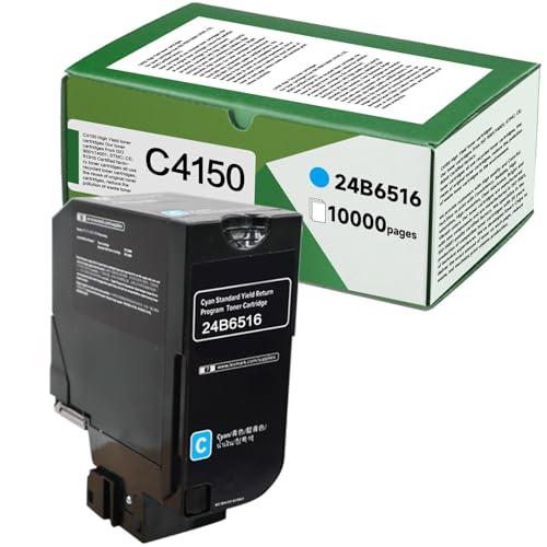 Toner C4150 Cyan pack de 4 pour éviter les pannes d'encre sur Lexmark