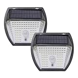 sicherheitsleuchte akku Solarleuchten Verbesserter PIR-Bewegungsinduktor: Hsility Solar Lights Outdoor bietet 3 Beleuchtungsmodi: 1. Sicherheitsmodus (Bewegungssensor schaltet das Licht ein, wenn Personen kommen) 2. Dauerhaft Die ganze Nacht eingeschaltet (er schaltet sich nachts ein und bleibt die ganze Nacht) 3. Intelligente Helligkeit Kontrolle (das Licht bleibt die ganze Nacht und wird heller, wenn es Bewegungen erkennt)