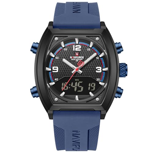 Image of NAVIFORCE NF9242 Dynamic Racing Style Multifunctional Analog-Digital Watch