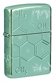 Zippo Lighter - Custom Engraved with Your Message for Cannabis Compound Design Armor High Polish Green Pocket Lighter 46313