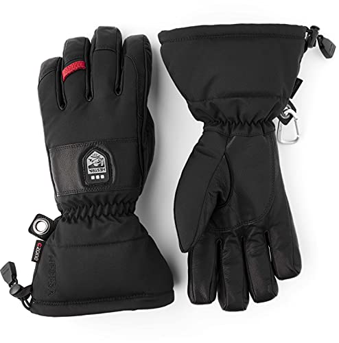 Hestra Power Heater Gauntlet Electric Ski Glove - Black/Black - 11 by Hestra - Used condition - US$199.77