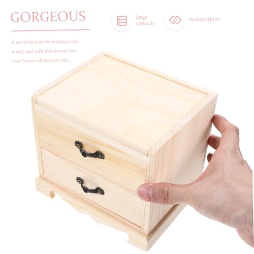 Boîte à bijoux bois de qualité supérieure, contenant de rangement commode - 3