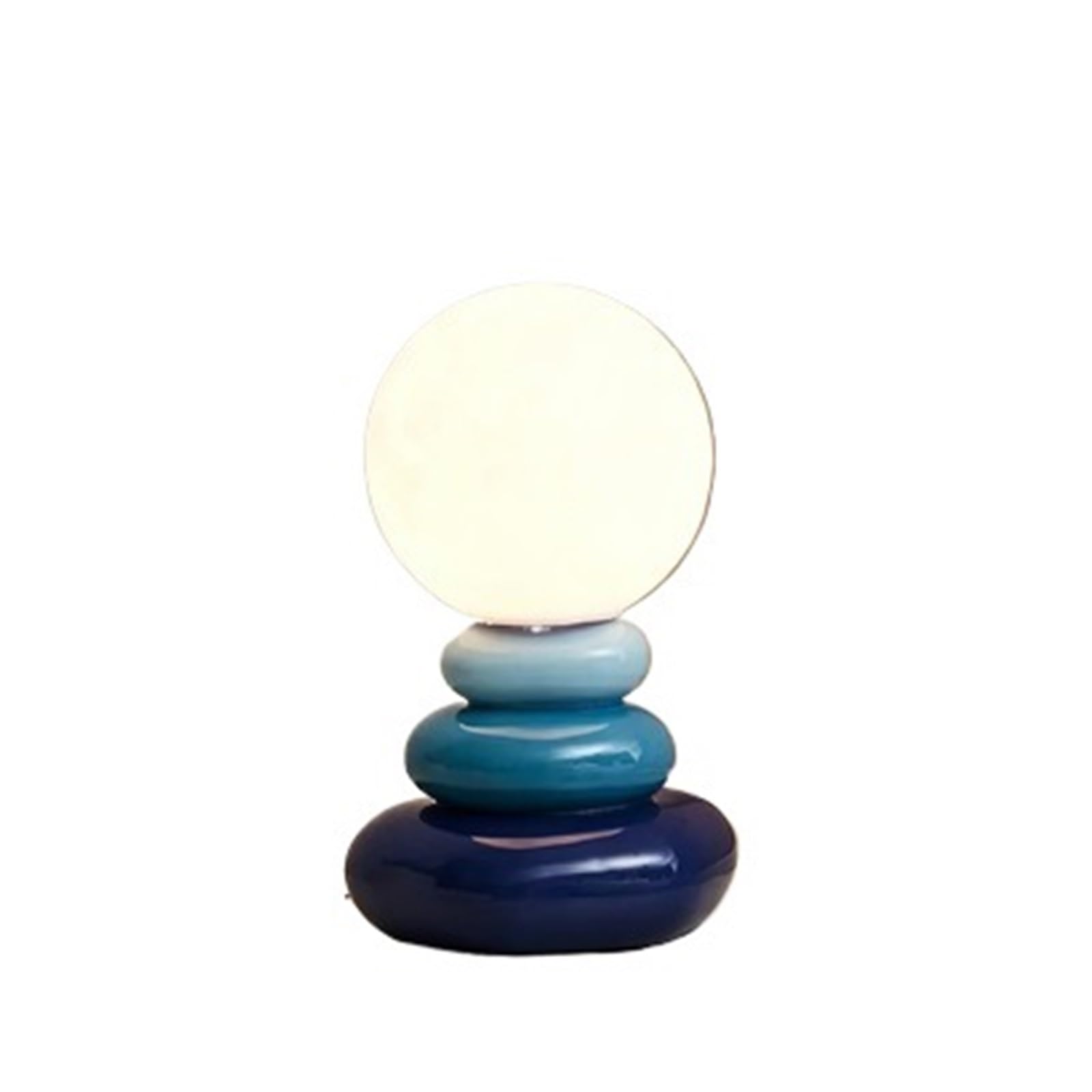 CKAFZMYJQBT Colorful Stone Table Lamp Bedroom Bedside Lamp Creative Nordic Stacked Stone Shape Living Room Advanced Atmosphere Night Light