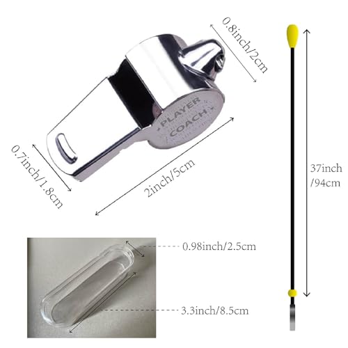 Silbato metálico para entrenador con cordón CREATCABIN miniatura 2