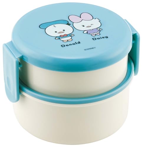 スケーター(Skater) 弁当箱 500ml 2段 丸型 おにぎりケース 抗菌 日本製 ディズニー ゆるるん ドナルドダック ONWR1AG-Aのサムネイル