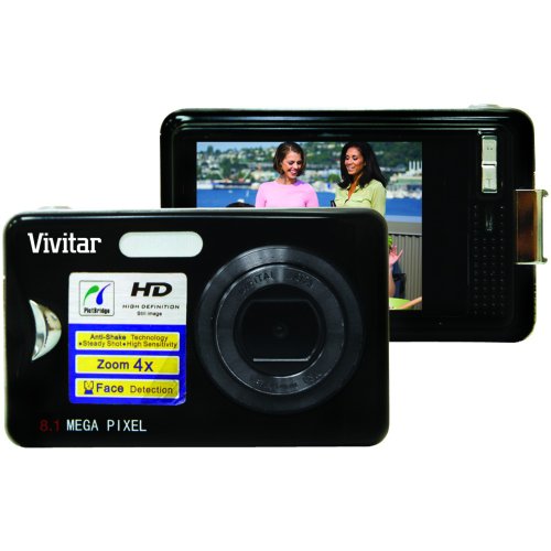 Vivitar V8025 8.1MP HD Super-slim Digital Camera with 2.4-Inch TFT LCD