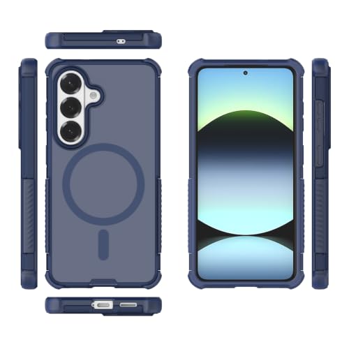 Image of MagPro Armor Case for Samsung Galaxy S26 | Strong MagSafe Compatible Cover, Rugged Hybrid Protection, Hard PC Back, Soft TPU Bumper, Shockproof, Scratch Resistant | Black